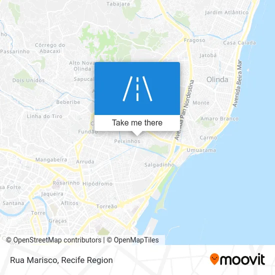 Rua Marisco map