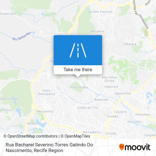 Rua Bacharel Severino Torres Galindo Do Nascimento map
