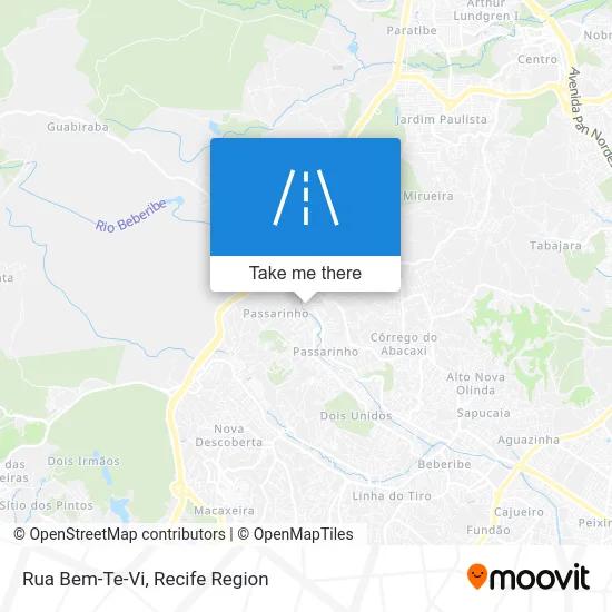 Rua Bem-Te-Vi map
