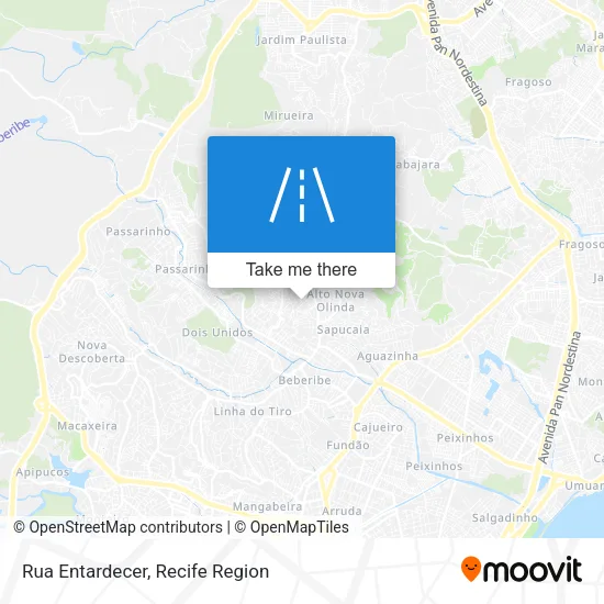Rua Entardecer map
