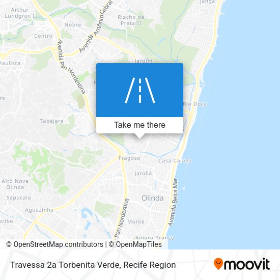 Travessa 2a Torbenita Verde map