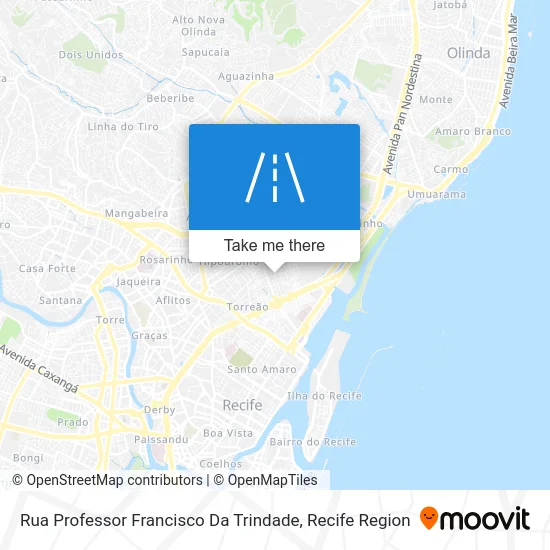 Rua Professor Francisco Da Trindade map