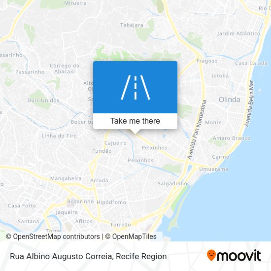 Rua Albino Augusto Correia map