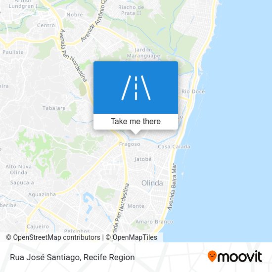 Rua José Santiago map