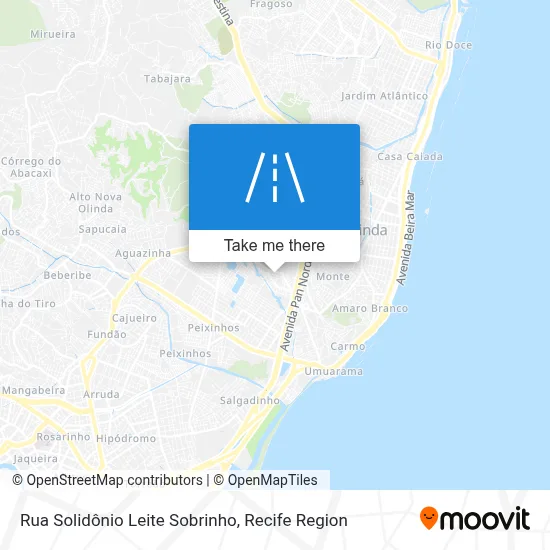 Rua Solidônio Leite Sobrinho map