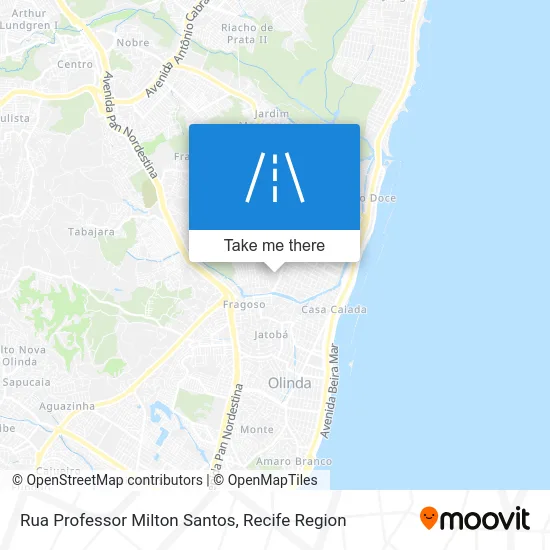 Rua Professor Milton Santos map