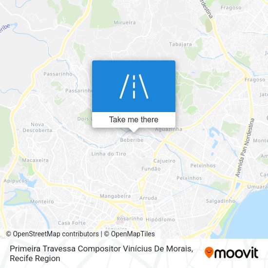 Primeira Travessa Compositor Vinícius De Morais map