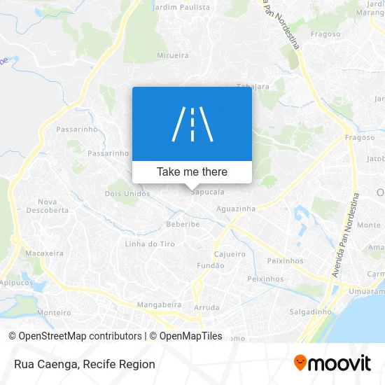 Rua Caenga map