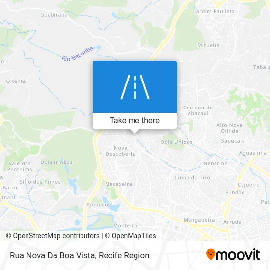Rua Nova Da Boa Vista map