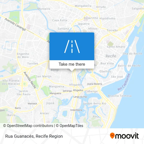Rua Guanacés map