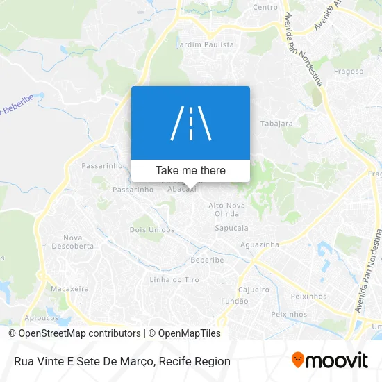Rua Vinte E Sete De Março map