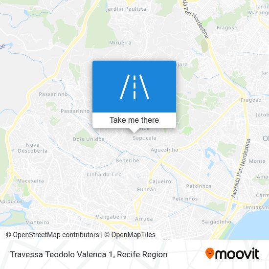 Travessa Teodolo Valenca 1 map