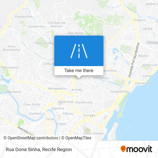 Rua Dona Sinha map