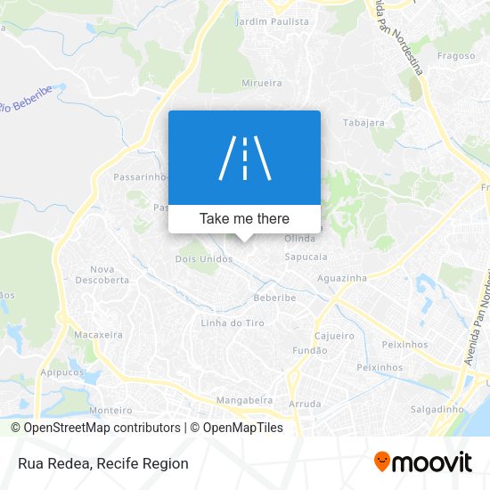 Rua Redea map