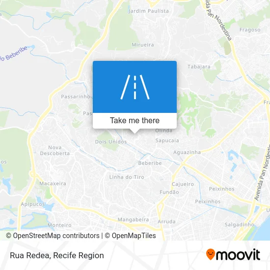 Rua Redea map
