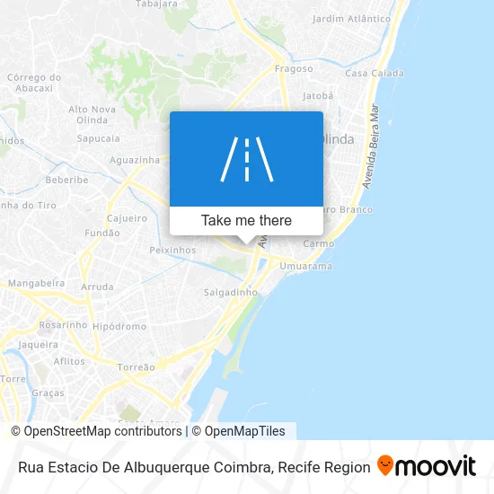 Rua Estacio De Albuquerque Coimbra map