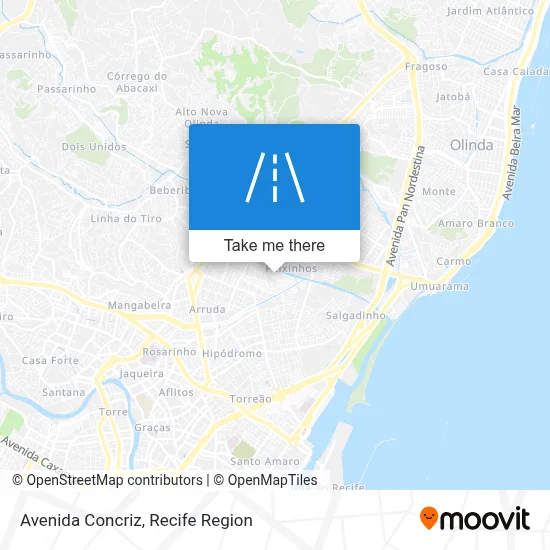 Avenida Concriz map