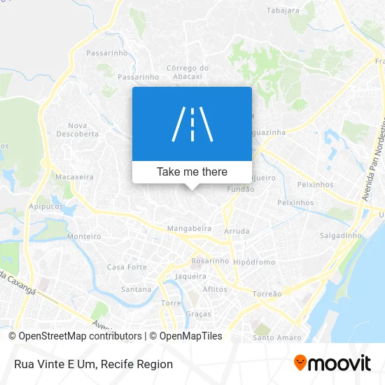 Rua Vinte E Um map