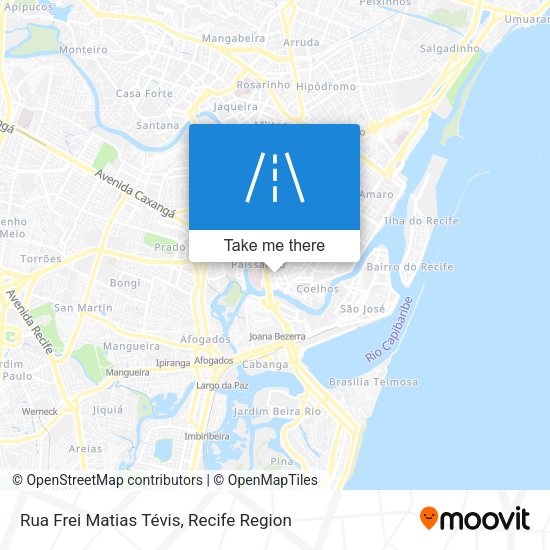 Rua Frei Matias Tévis map