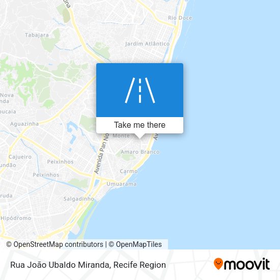 Rua João Ubaldo Miranda map