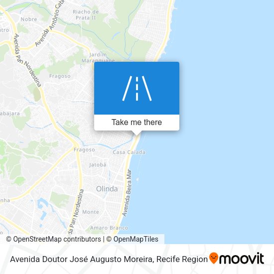 Avenida Doutor José Augusto Moreira map