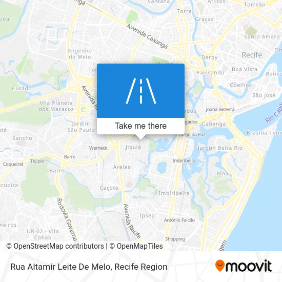 Rua Altamir Leite De Melo map