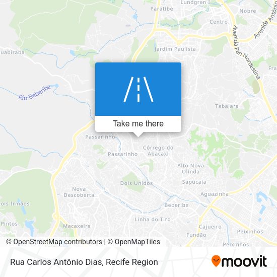 Rua Carlos Antônio Dias map