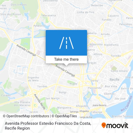 Avenida Professor Estevão Francisco Da Costa map