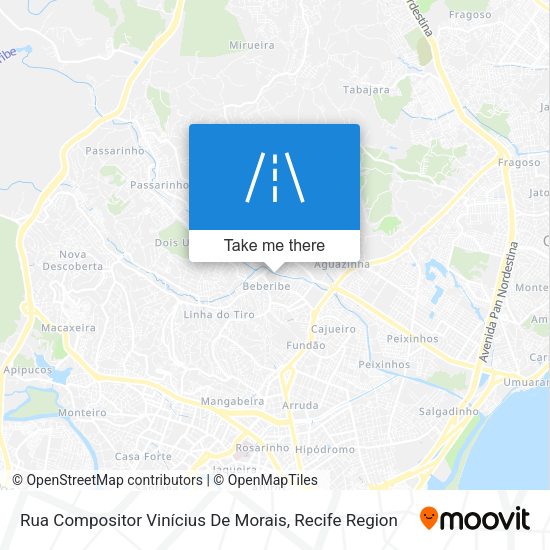 Rua Compositor Vinícius De Morais map