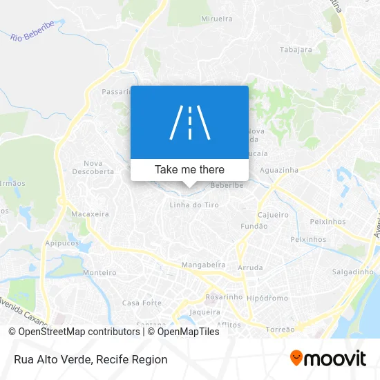 Rua Alto Verde map
