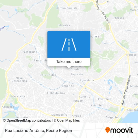 Rua Luciano Antônio map