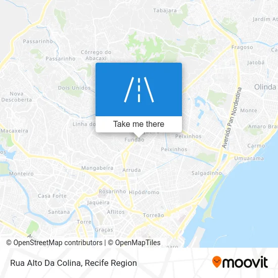 Rua Alto Da Colina map