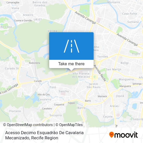 Acesso Decimo Esquadrão De Cavalaria Mecanizado map