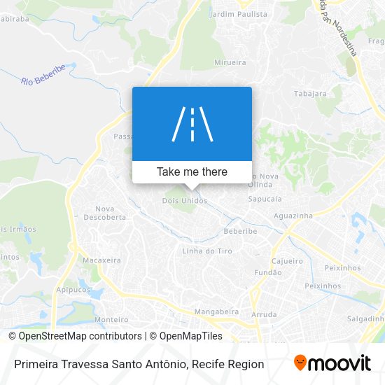 Primeira Travessa Santo Antônio map