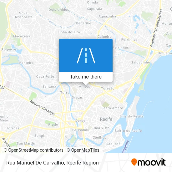 Rua Manuel De Carvalho map