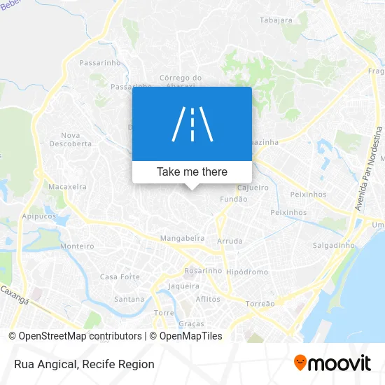 Rua Angical map