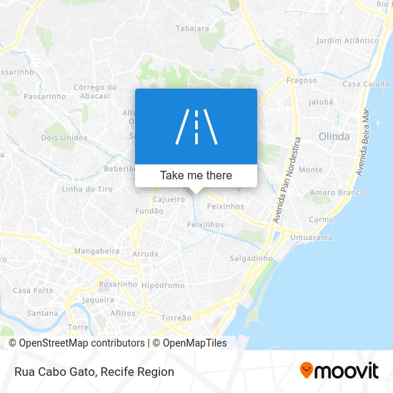 Rua Cabo Gato map