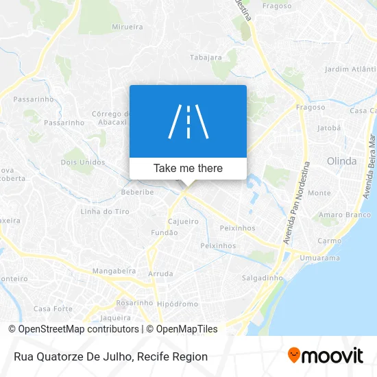 Rua Quatorze De Julho map