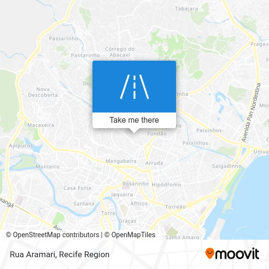 Rua Aramari map