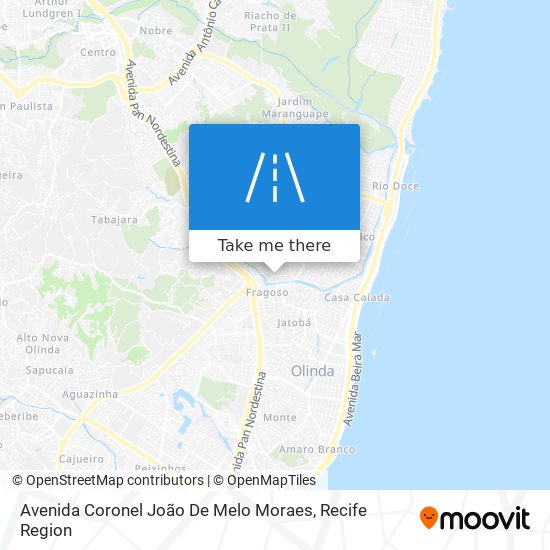 Avenida Coronel João De Melo Moraes map