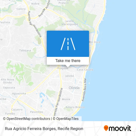 Rua Agricio Ferreira Borges map