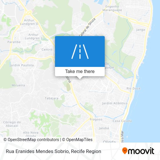 Rua Eranides Mendes Sobrio map