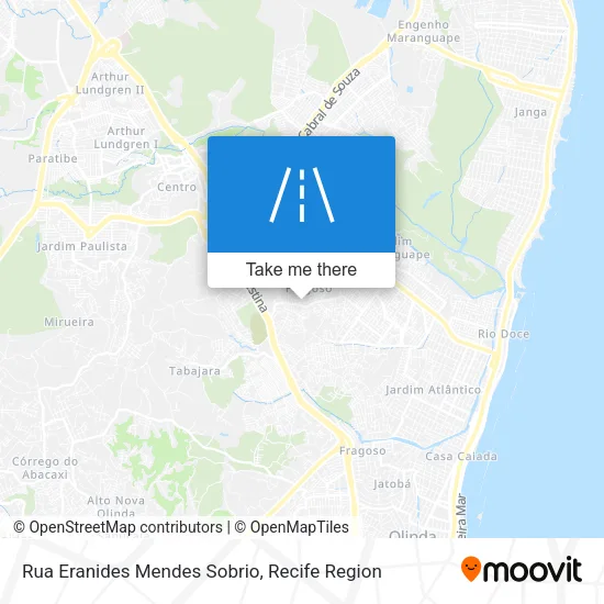 Rua Eranides Mendes Sobrio map