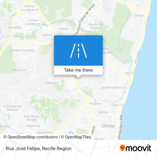 Rua José Felipe map