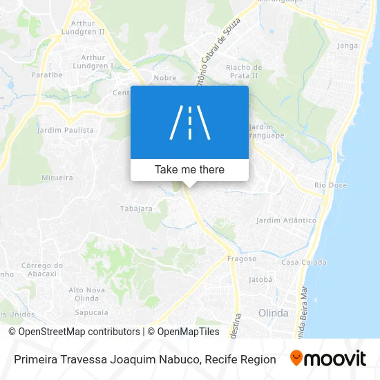Primeira Travessa Joaquim Nabuco map