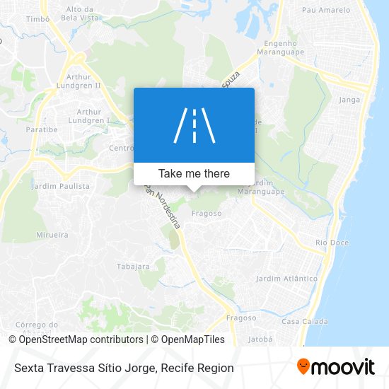 Sexta Travessa Sítio Jorge map