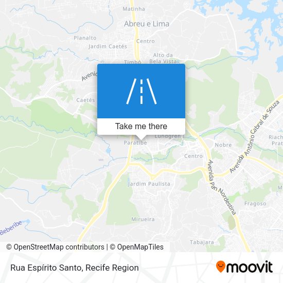 Rua Espírito Santo map