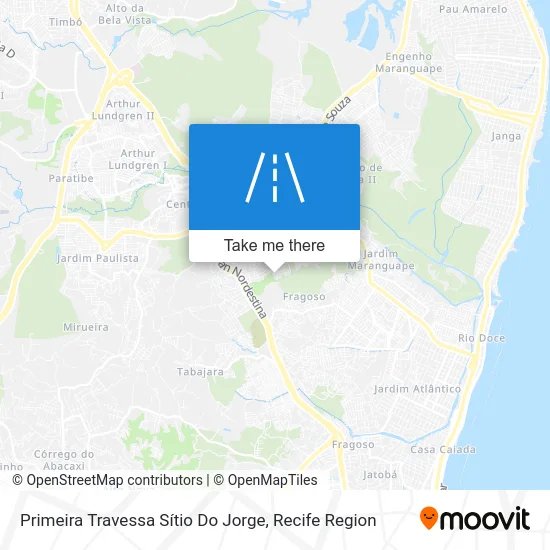 Primeira Travessa Sítio Do Jorge map