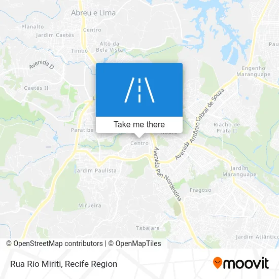 Rua Rio Miriti map
