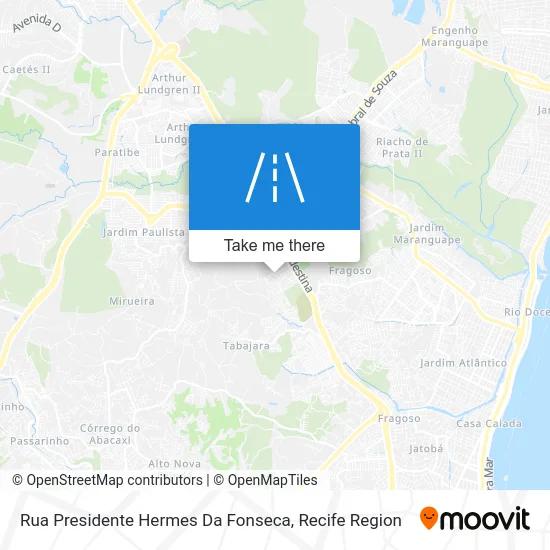 Rua Presidente Hermes Da Fonseca map